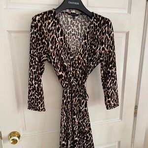 Banana Republic Leopard Print Wrap Dress
